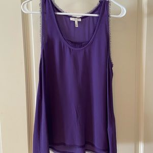Joie Purple Silk Blouse